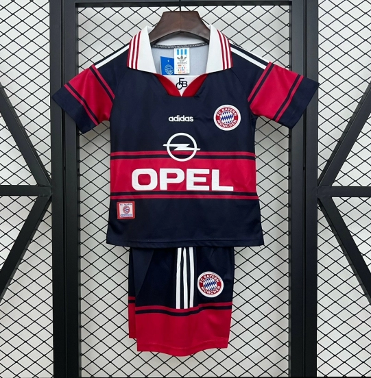 Retro 97/99 Kids Bayern Munich Home Size 16-28 Jersey