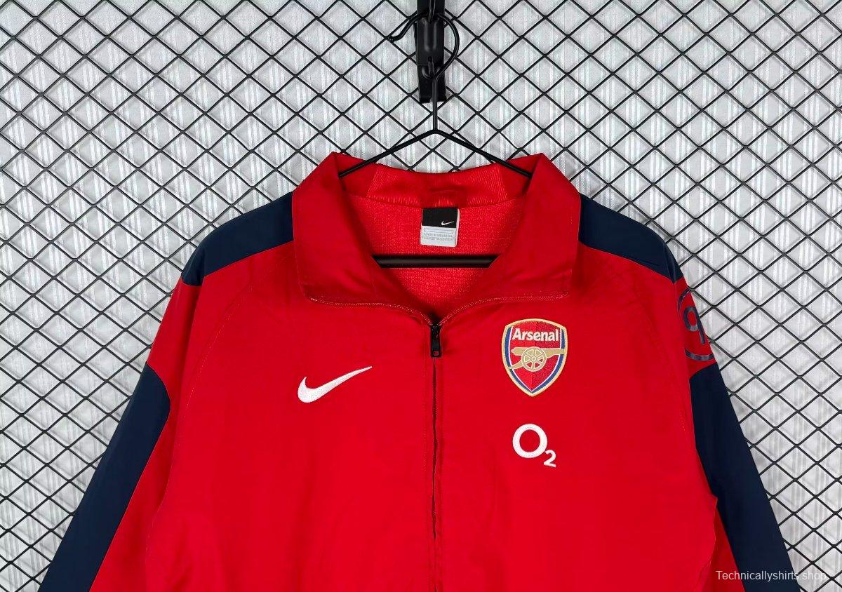 Retro 04/05 Arsenal Home Red Windbreaker