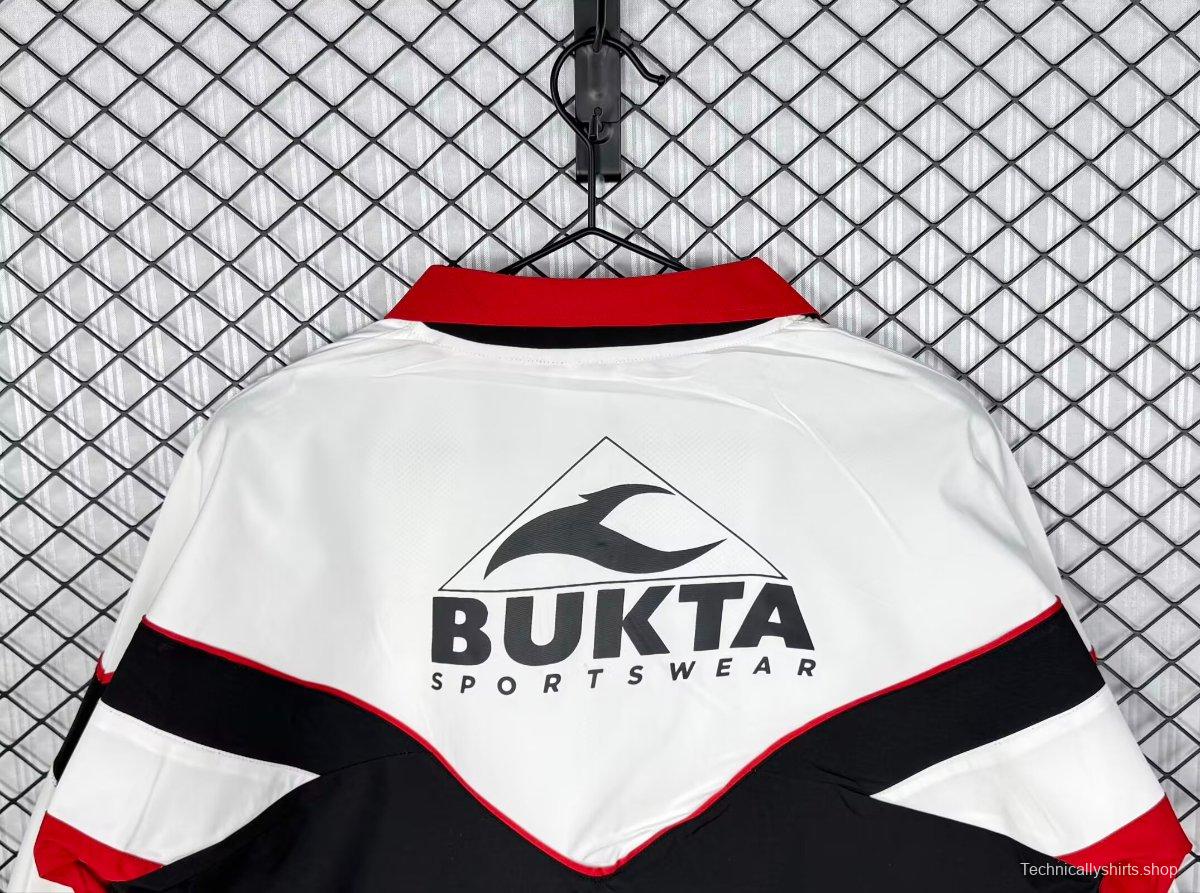 Retro 92/93 Sevilla White/Black/Red Windbreaker