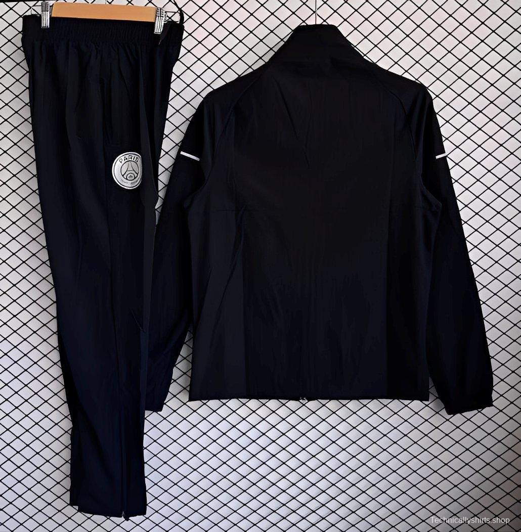 25/26 PSG Black Full Zipper Windbreaker +Long Pants