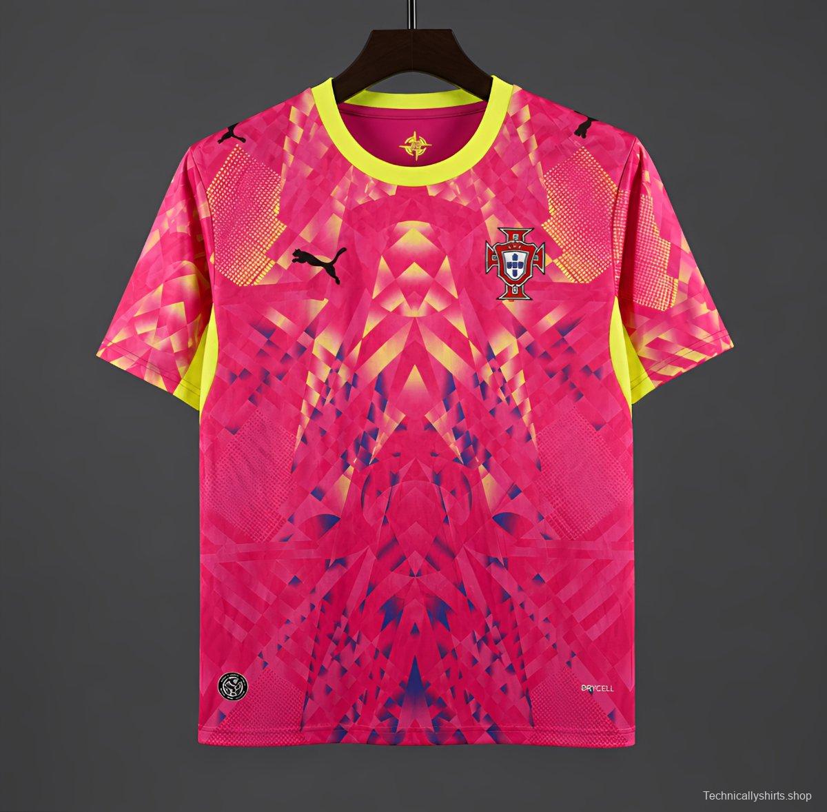 2026 Portugal Pink Goalkeeper Jersey