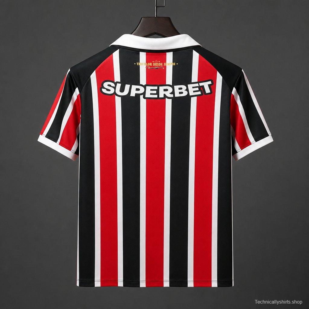26/27 Sao Paulo Away Jersey With Full Sponsors