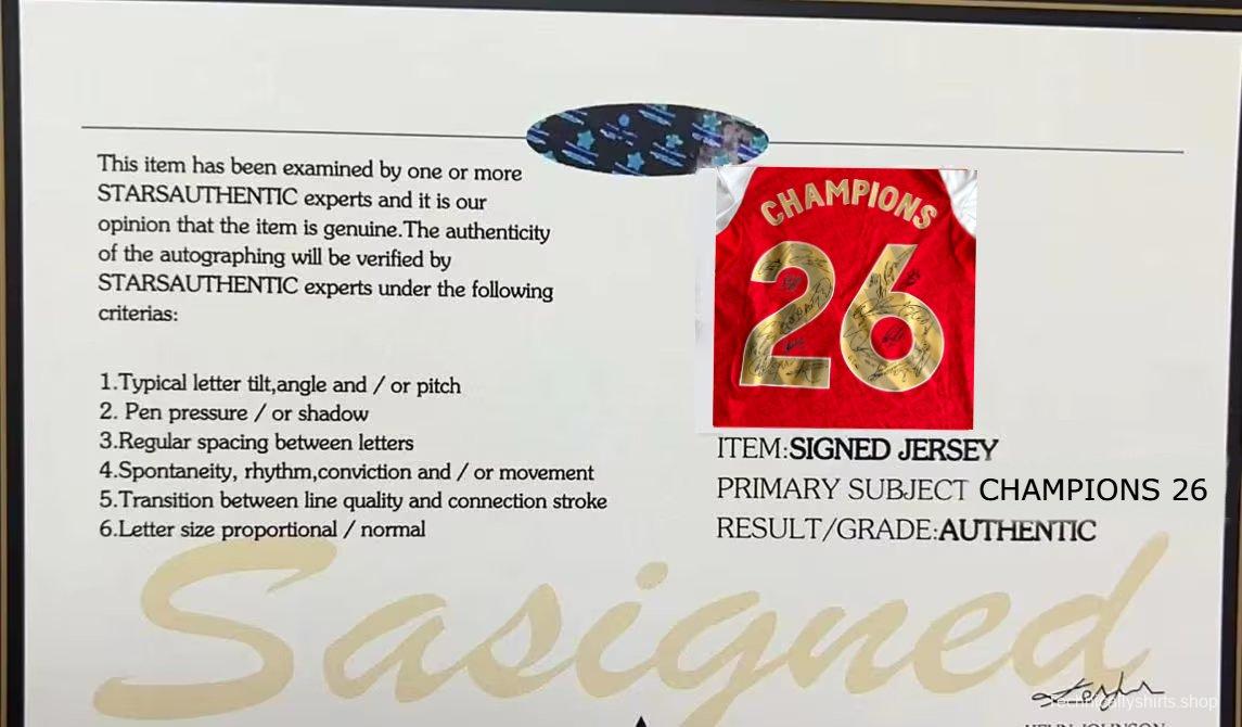 Arsenal Champions 25/26 Signed Shirt