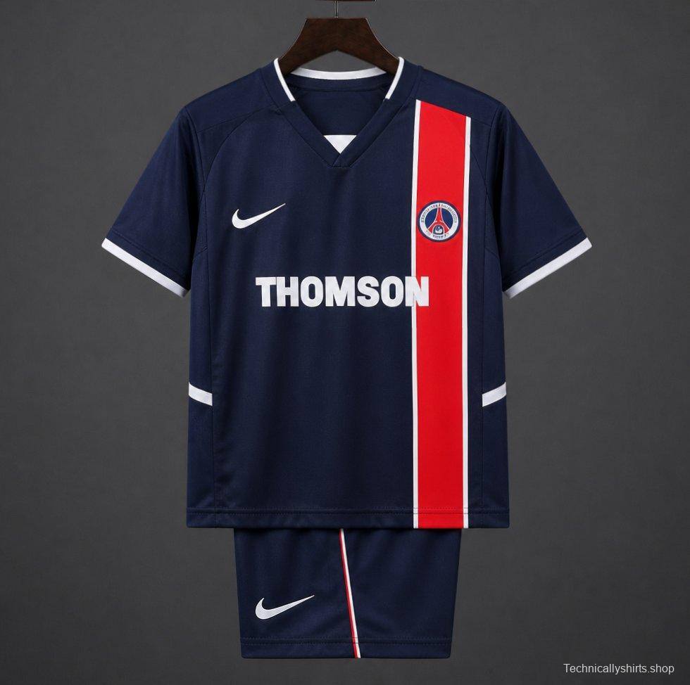 Retro Kids 02/03 PSG/Paris Saint-Germain Home Jersey