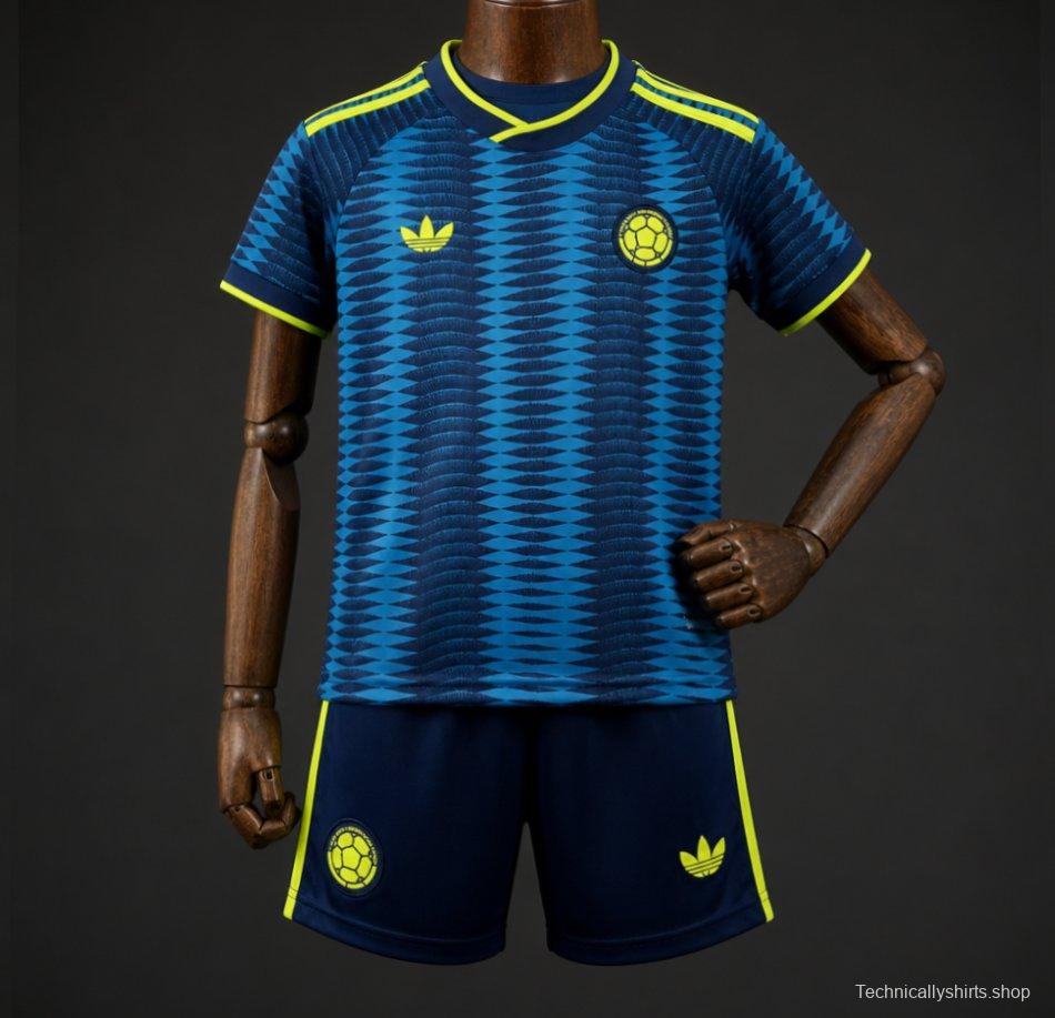 2026 Kids Colombia World Cup Away Kit