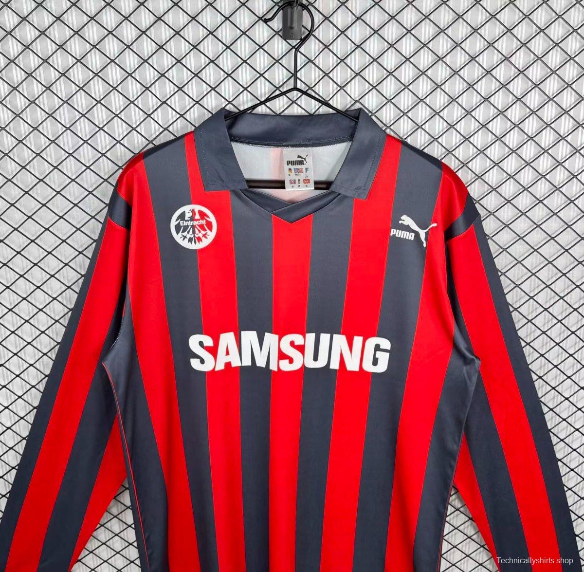 Retro 92/93 Eintracht Frankfurt Home Long Sleeve Jersey