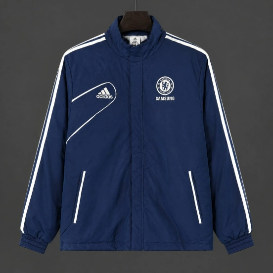 Retro 12/13 Chelsea Blue Full Zipper Windbreaker