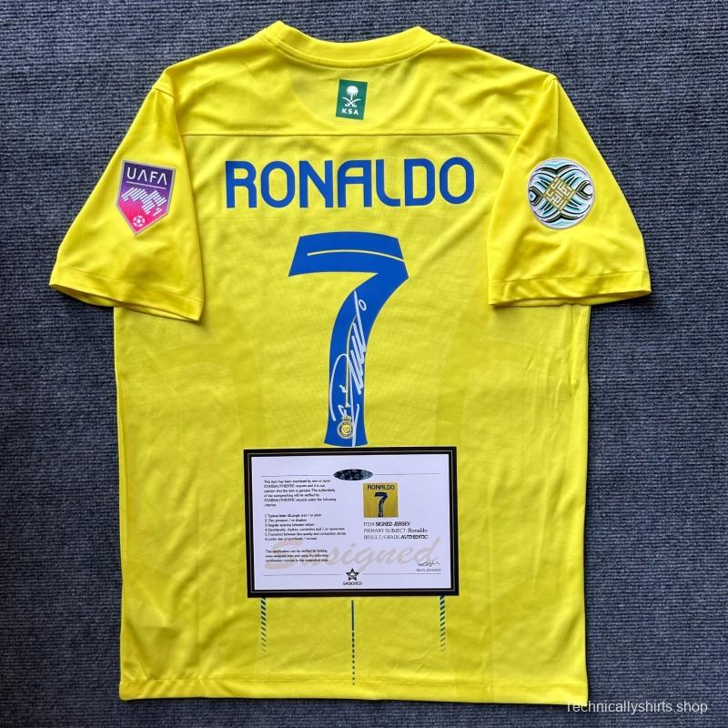 Ronaldo Al Nassr 23/24 Signed Shirt