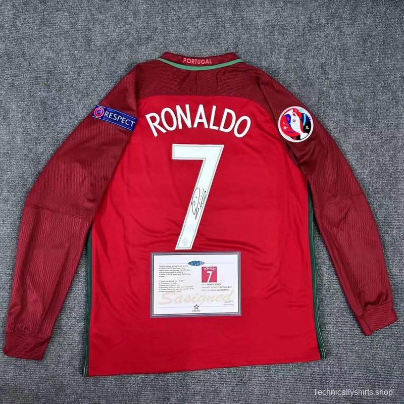 Ronaldo 2016 Signature Long Sleeves Full Patch