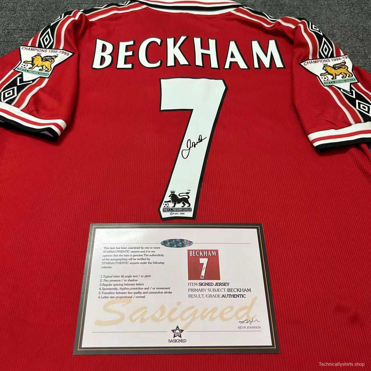 Beckham 98/99 Signature + COA