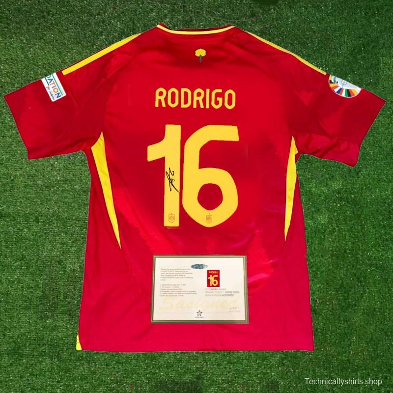 rodri spain euro 2024 signed